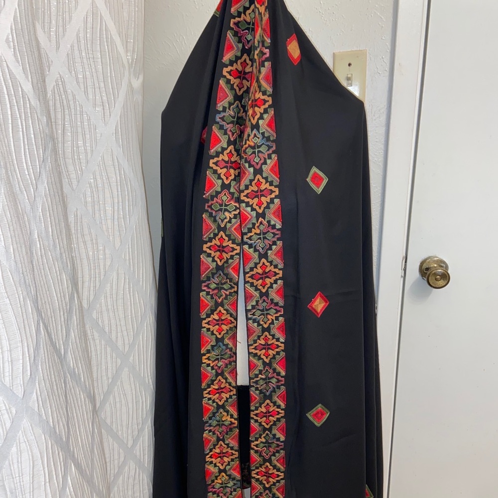 Pakistani Dupatta Black Shawl for women New Scarf Hijab Full Size